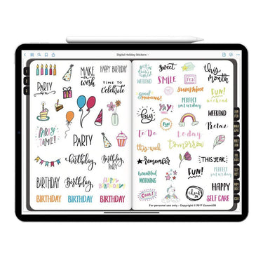 Holiday - Digital Stickers